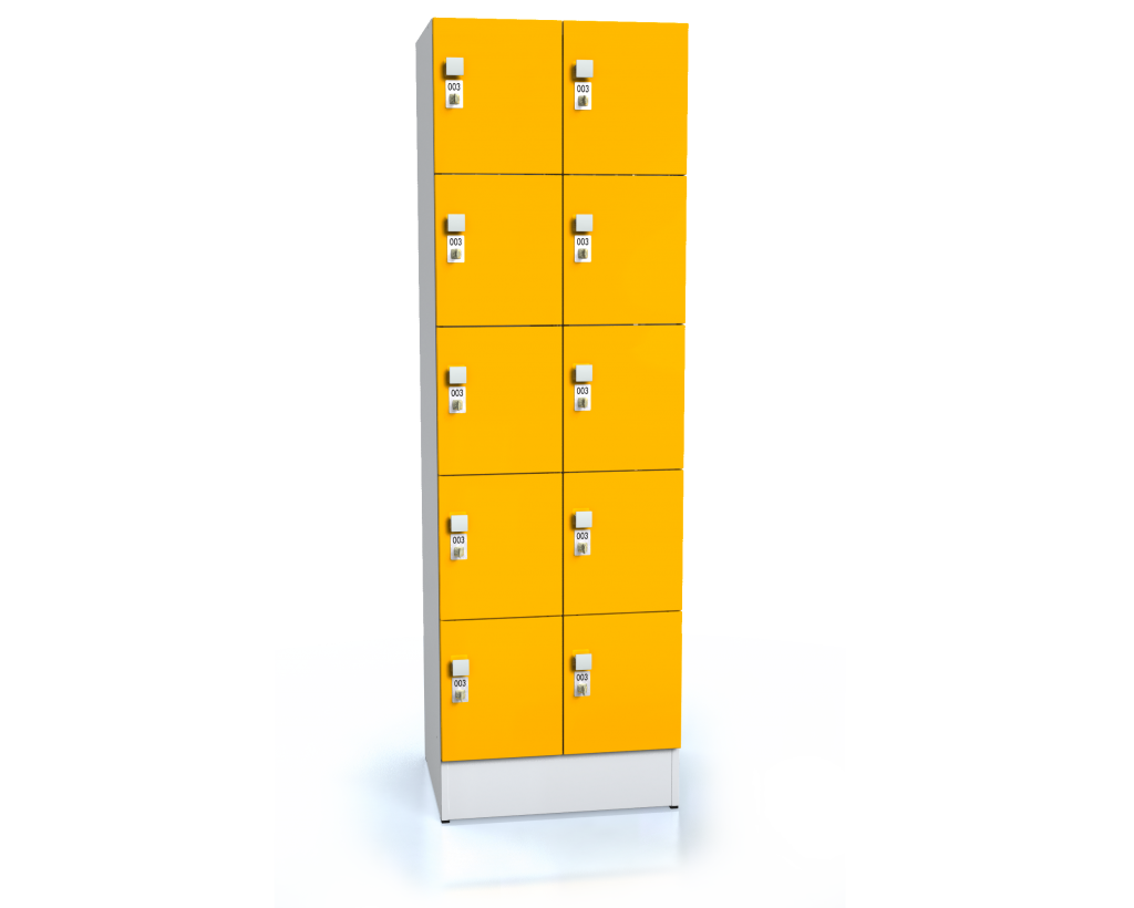 Premium lockers with ten lockable boxes ALFORT AD 1920 x 600 x 520